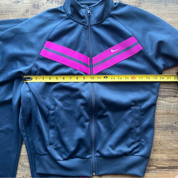 Nike The Athletic Dept Womens Y2K Tracksuit Navy/Purple Activewear Set Sz M/L - Picture 3 of 10